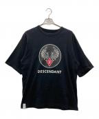 DESCENDANTディセンダント）の古着「ロゴTシャツ」｜ブラック