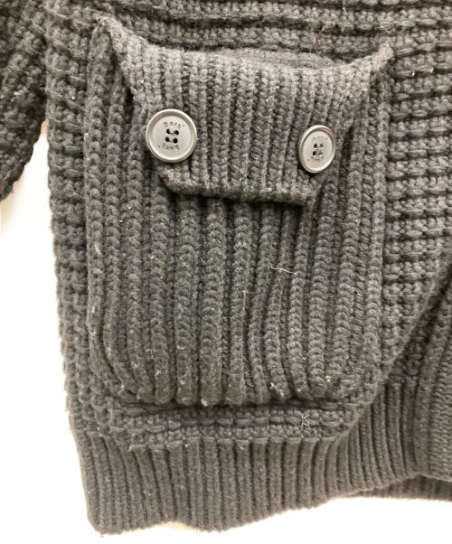 Bark（バーク）BARK (バーク) ニットジャケット ブラック サイズ:Lの古着・服飾アイテム