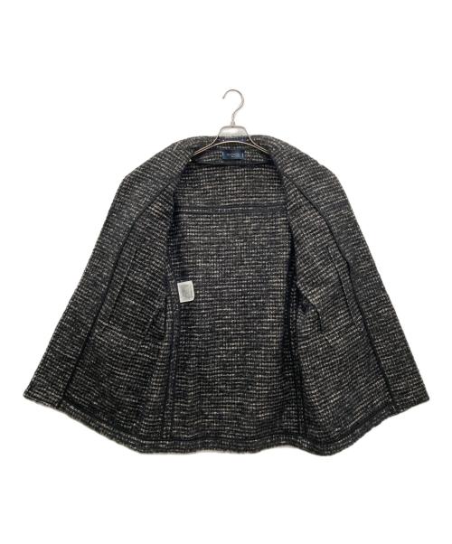 BAGNOLI（バニョーリ）BAGNOLI (バニョーリ) ツイード・サファリジャケット ブラック サイズ:50の古着・服飾アイテム