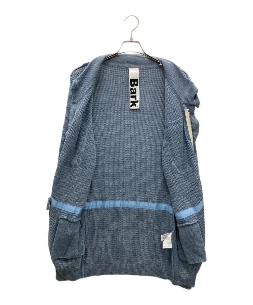 Bark（バーク）BARK (バーク) M-65ニットジャケット スカイブルー サイズ:不明の古着・服飾アイテム