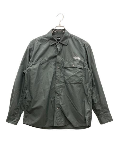 THE NORTH FACE（ザ ノース フェイス）THE NORTH FACE (ザ ノース フェイス) ロングスリーブヌプシシャツ オリーブ サイズ:M 未使用品の古着・服飾アイテム