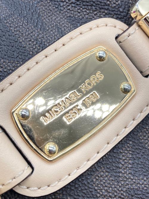 MICHAEL KORS（マイケルコース）MICHAEL KORS (マイケルコース) ショルダーバッグ ブラウンの古着・服飾アイテム