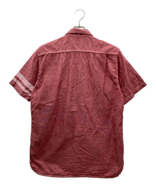 MOMOTARO JEANS（桃太郎ジーンズ）MOMOTARO JEANS (桃太郎ジーンズ) 半袖シャツ レッド サイズ:42の古着・服飾アイテム