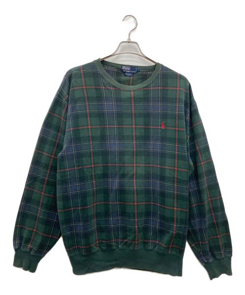 POLO RALPH LAUREN（ポロ・ラルフローレン）POLO RALPH LAUREN (ポロ・ラルフローレン) スウェット グリーン サイズ:Lの古着・服飾アイテム