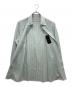 MACKINTOSH LONDON (マッキントッシュ ロンドン) カラードストライプジャージーシャツ グリーン×ホワイト サイズ:L 未使用品：5000円