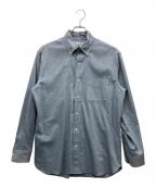 MACKINTOSH LONDONマッキントッシュ ロンドン）の古着「コットンカシミヤボタンダウンシャツ」｜ブルー