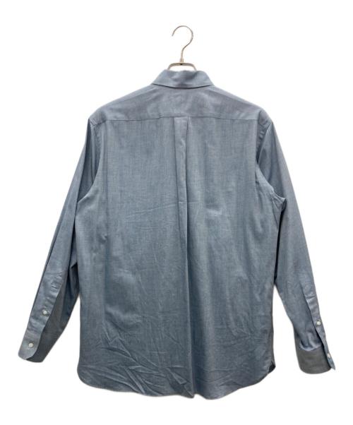 MACKINTOSH LONDON（マッキントッシュ ロンドン）MACKINTOSH LONDON (マッキントッシュ ロンドン) コットンカシミヤボタンダウンシャツ ブルー サイズ:Lの古着・服飾アイテム