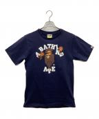 A BATHING APEアベイシングエイプ）の古着「ベイビーマイロTシャツ」｜ネイビー