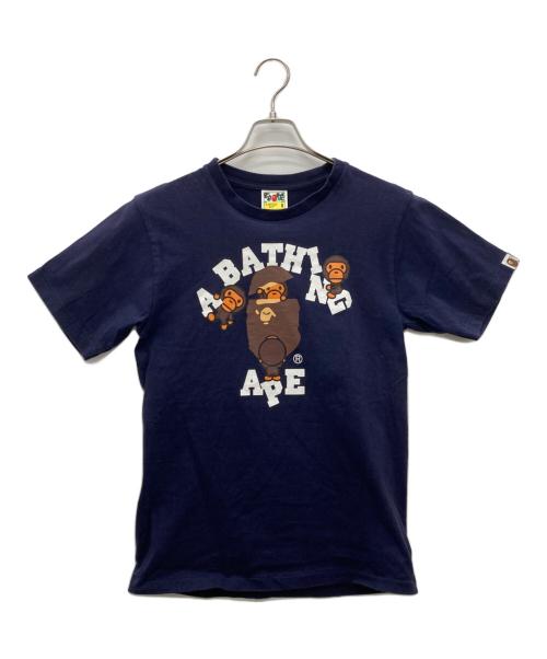 A BATHING APE（アベイシングエイプ）A BATHING APE (アベイシングエイプ) ベイビーマイロTシャツ ネイビー サイズ:Sの古着・服飾アイテム