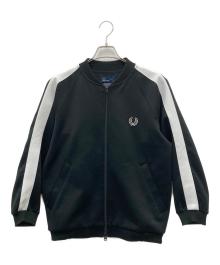 FRED PERRY（フレッドペリー）の古着「ジャージトップ」｜ブラック