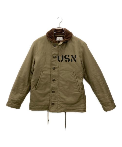 THE REAL McCOY'S（ザ・リアルマッコイズ）THE REAL McCOY'S (ザ・リアルマッコイズ) N-1デッキジャケット オリーブ サイズ:38の古着・服飾アイテム