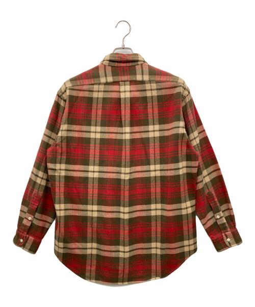 RALPH LAUREN（ラルフローレン）RALPH LAUREN (ラルフローレン) ボタンダウンシャツ ブラウン×チェック サイズ:Lの古着・服飾アイテム