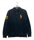 POLO RALPH LAURENポロ・ラルフローレン）の古着「長袖ポロシャツ」｜ブラック