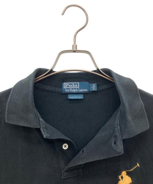 POLO RALPH LAUREN（ポロ・ラルフローレン）POLO RALPH LAUREN (ポロ・ラルフローレン) 長袖ポロシャツ ブラック サイズ:Lの古着・服飾アイテム