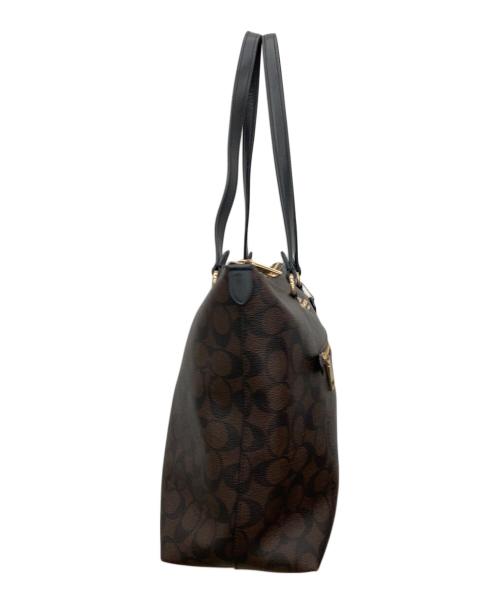 COACH（コーチ）COACH (コーチ) ラグジュアリー シグネチャー ギャラリー トート ブラウンの古着・服飾アイテム