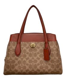 COACH（コーチ）の古着「ローラ キャリーオール 30 シグネチャー キャンバス」｜ブラウン