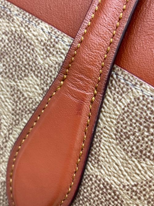 COACH（コーチ）COACH (コーチ) ローラ キャリーオール 30 シグネチャー キャンバス ブラウンの古着・服飾アイテム