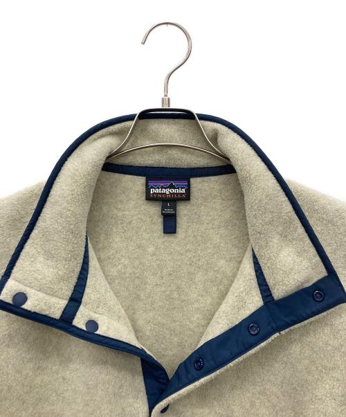 Patagonia SYNCHILLA（パタゴニア シンチラ）Patagonia SYNCHILLA (パタゴニア シンチラ) フリースジャケット アイボリー サイズ:Lの古着・服飾アイテム