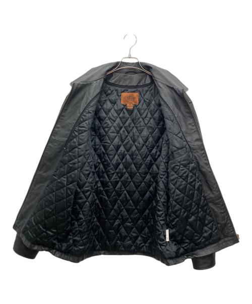 canada sportswear（カナダ スポーツウェア）canada sportswear (カナダ スポーツウェア) レザージャケット ブラック サイズ:Mの古着・服飾アイテム