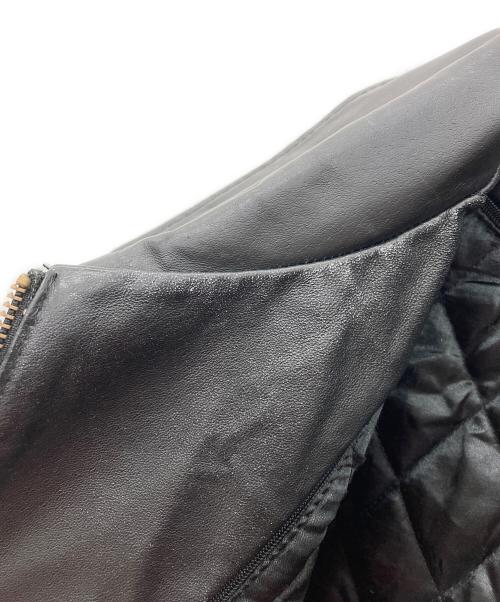 canada sportswear（カナダ スポーツウェア）canada sportswear (カナダ スポーツウェア) レザージャケット ブラック サイズ:Mの古着・服飾アイテム