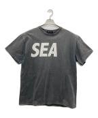 WIND AND SEAウィンダンシー）の古着「プリントTシャツ」｜グレー