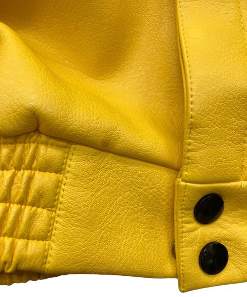 A FEW GOOD KIDS（アフューグッドキッズ）A FEW GOOD KIDS (アフューグッドキッズ) レザージャケット イエロー サイズ:Mの古着・服飾アイテム