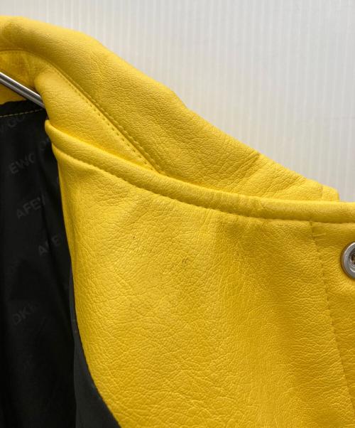 A FEW GOOD KIDS（アフューグッドキッズ）A FEW GOOD KIDS (アフューグッドキッズ) レザージャケット イエロー サイズ:Mの古着・服飾アイテム
