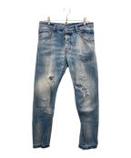 DSQUARED2ディースクエアード）の古着「ダメージデニムパンツ」｜インディゴ
