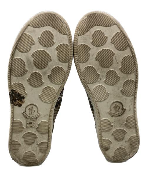 MONCLER（モンクレール）MONCLER (モンクレール) PIVOTハイカットスニーカー ベージュ サイズ:42の古着・服飾アイテム