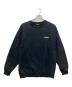 X-LARGE（エクストララージ）の古着「CHENILLE SLANTED OG CREWNECK SWEATSHIRT」｜ブラック