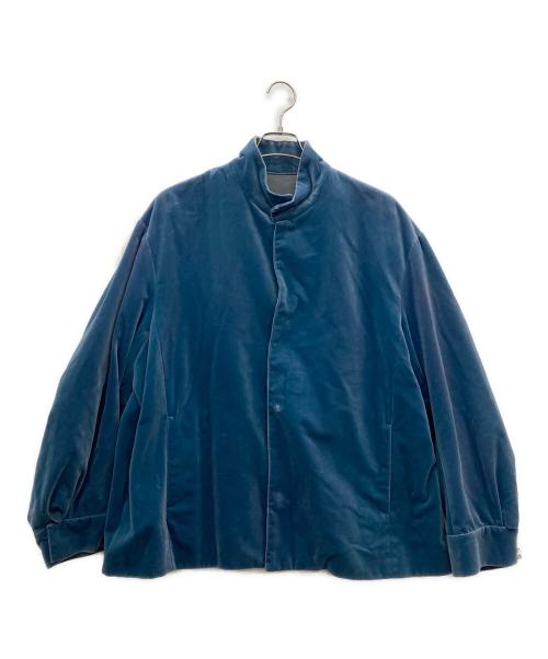 URU（ウル）URU (ウル) コットンベルベットブルゾン ブルー サイズ:2の古着・服飾アイテム