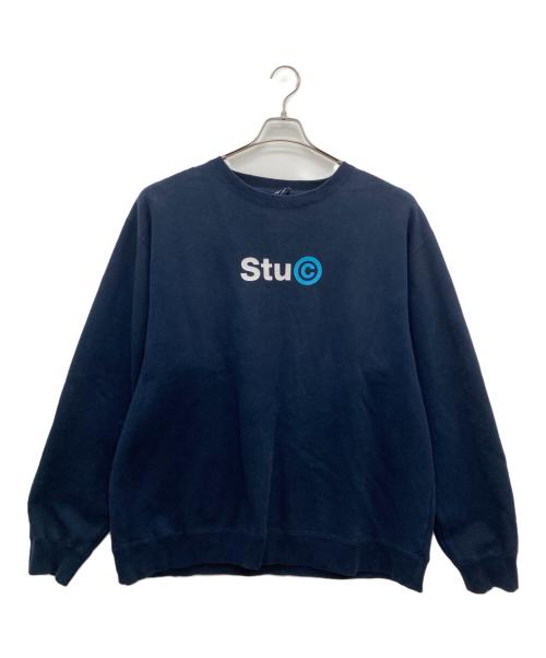 stussy（ステューシー）stussy (ステューシー) クルーネックスウェット ネイビー サイズ:XLargeの古着・服飾アイテム