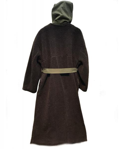 CLANE（クラネ）CLANE (クラネ) ミリタリーレイヤーボアコート オリーブ×ブラウン サイズ:1の古着・服飾アイテム