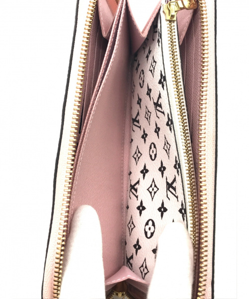 LOUIS VUITTON（ルイ ヴィトン）LOUIS VUITTON (ルイヴィトン) ジッピーウォレット/長財布 ピンク×レッド サイズ:実寸サイズをご確認ください。 モノグラム　ラウンドファスナーの古着・服飾アイテム