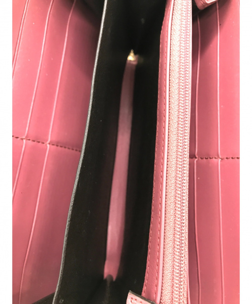 GUCCI（グッチ）GUCCI (グッチ) インターロッキングGGスプリーム ピンク サイズ:実寸サイズをご確認ください。 長財布の古着・服飾アイテム