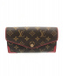 LOUIS VUITTON（ルイヴィトン）の古着「ポルトフォイユ・サラ レティーロ/長財布」｜ブラウン×レッド