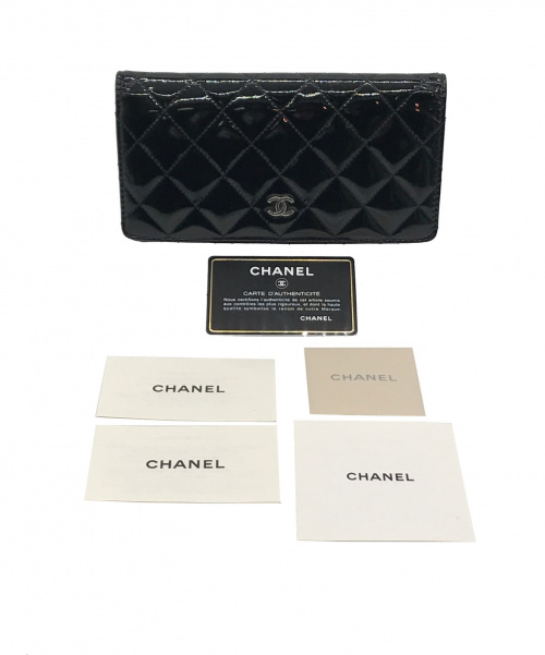 CHANEL（シャネル）CHANEL (シャネル) 長財布 ブラック サイズ:実寸サイズをご確認ください。 マトラッセ　14347512の古着・服飾アイテム