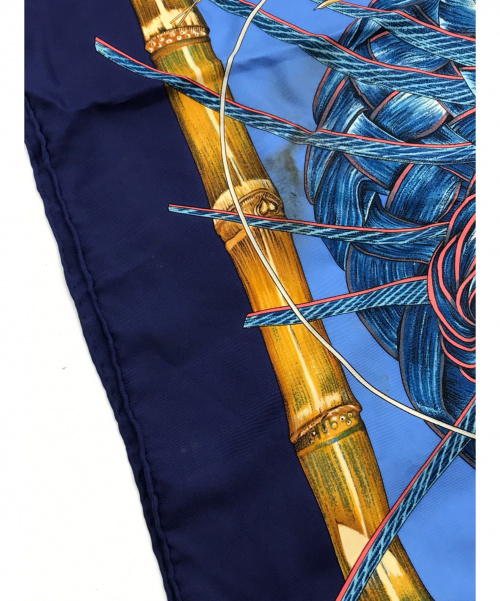 HERMES（エルメス）HERMES (エルメス) ニューカレドニア カレ90 ブルー×グリーン サイズ:実寸サイズをご確認下さい。の古着・服飾アイテム