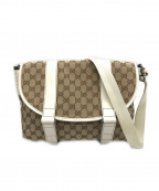GUCCIグッチ）の古着「メッセンジャーバッグ」｜ベージュ