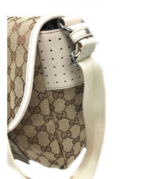GUCCI（グッチ）GUCCI (グッチ) メッセンジャーバッグ ベージュ サイズ:実寸サイズをご確認下さい。 ショルダーバッグの古着・服飾アイテム