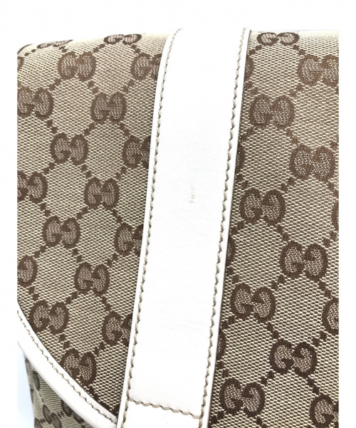 GUCCI（グッチ）GUCCI (グッチ) メッセンジャーバッグ ベージュ サイズ:実寸サイズをご確認下さい。 ショルダーバッグの古着・服飾アイテム