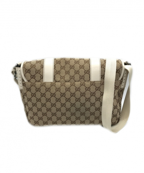 GUCCI（グッチ）GUCCI (グッチ) メッセンジャーバッグ ベージュ サイズ:実寸サイズをご確認下さい。 ショルダーバッグの古着・服飾アイテム