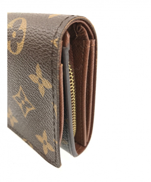 LOUIS VUITTON（ルイ ヴィトン）LOUIS VUITTON (ルイ ヴィトン) モノグラム ポルトフォイユ・トレゾール ブラウン サイズ:実寸サイズをご確認下さい。 二つ折り財布　CA0098の古着・服飾アイテム