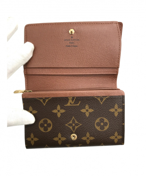 LOUIS VUITTON（ルイ ヴィトン）LOUIS VUITTON (ルイ ヴィトン) モノグラム ポルトフォイユ・トレゾール ブラウン サイズ:実寸サイズをご確認下さい。 二つ折り財布　CA0098の古着・服飾アイテム