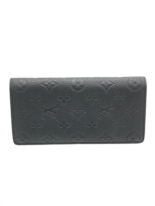 LOUIS VUITTON（ルイ ヴィトン）LOUIS VUITTON (ルイ ヴィトン) ポルトフォイユ・ブラザ　長財布 ブラック サイズ:実寸サイズにてご確認ください。の古着・服飾アイテム