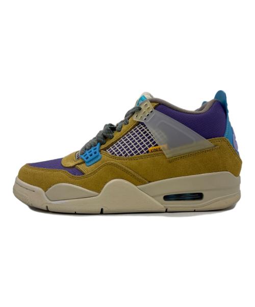 NIKE×UNION（ナイキ×ユニオン）NIKE×UNION (ナイキ×ユニオン) AIR JORDAN4 RETORO SP デザートモス×ターコイズブルー サイズ:25.5の古着・服飾アイテム