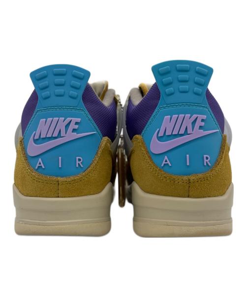 NIKE×UNION（ナイキ×ユニオン）NIKE×UNION (ナイキ×ユニオン) AIR JORDAN4 RETORO SP デザートモス×ターコイズブルー サイズ:25.5の古着・服飾アイテム