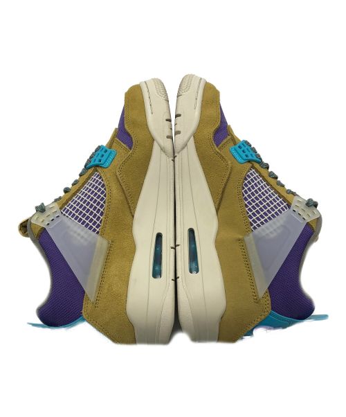 NIKE（ナイキ）NIKE (ナイキ) UNION (ユニオン) スニーカー AIR JORDAN 4 RETRO（エアジョーダン4レトロ） デザートモス×ターコイズブルー サイズ:US7.5の古着・服飾アイテム