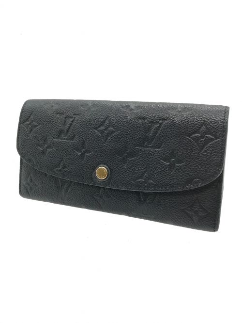 LOUIS VUITTON（ルイ ヴィトン）LOUIS VUITTON (ルイ ヴィトン) ポルトフォイユ・エミリー ノワール アンプラント ブラック サイズ:実寸サイズにてご確認ください。の古着・服飾アイテム