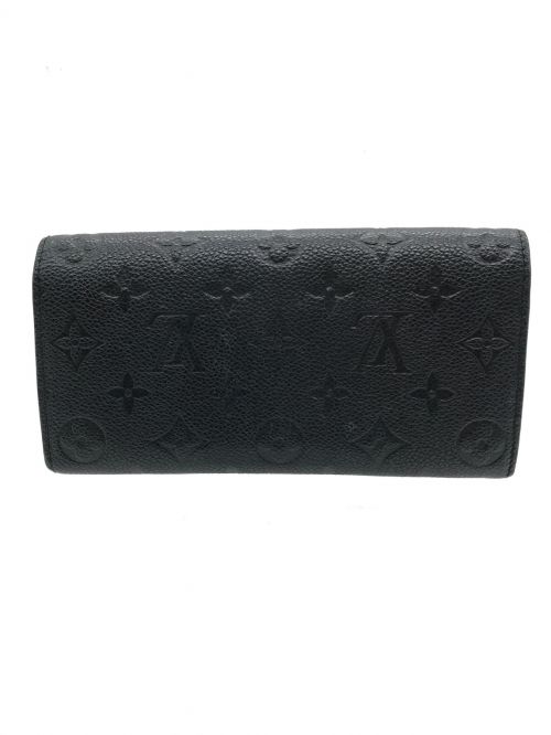LOUIS VUITTON（ルイ ヴィトン）LOUIS VUITTON (ルイ ヴィトン) ポルトフォイユ・エミリー ノワール アンプラント ブラック サイズ:実寸サイズにてご確認ください。の古着・服飾アイテム